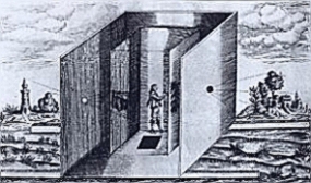 Chambre noire transportable, 1646